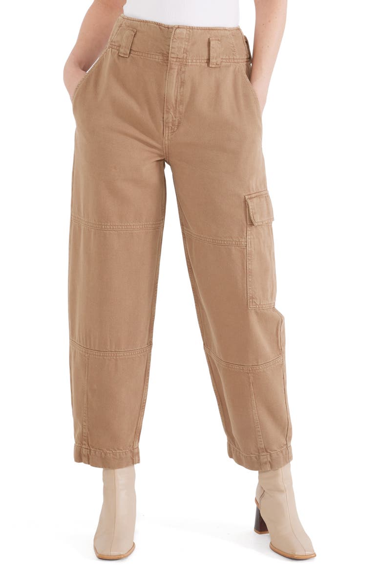 ÉTICA Juni High Waist Crop Relaxed Cargo Pants, Main, color, 