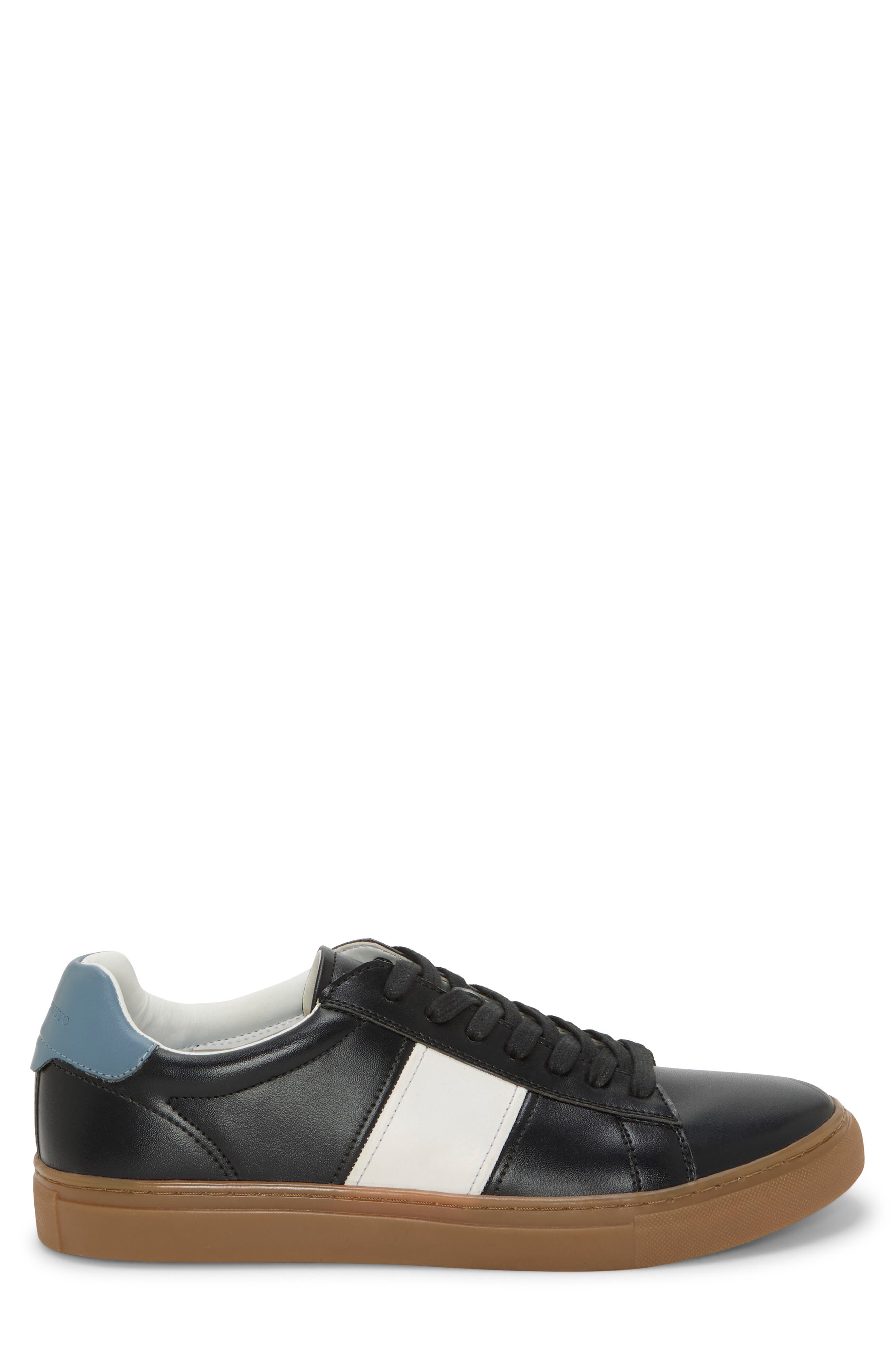 Vince Camuto Eirik Low Top Sneaker, Alternate, color, Black/ Off White