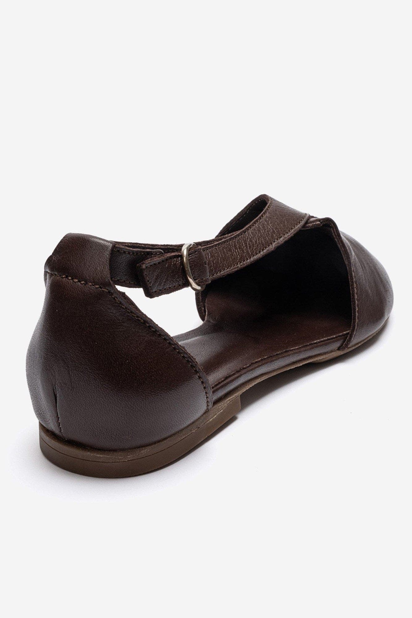 Fable Leather Side Cut Ballet Flat, Alternate, color, Brown