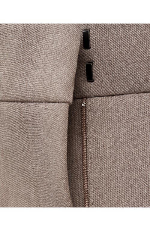 Shop Mango Flare Pants In Medium Brown