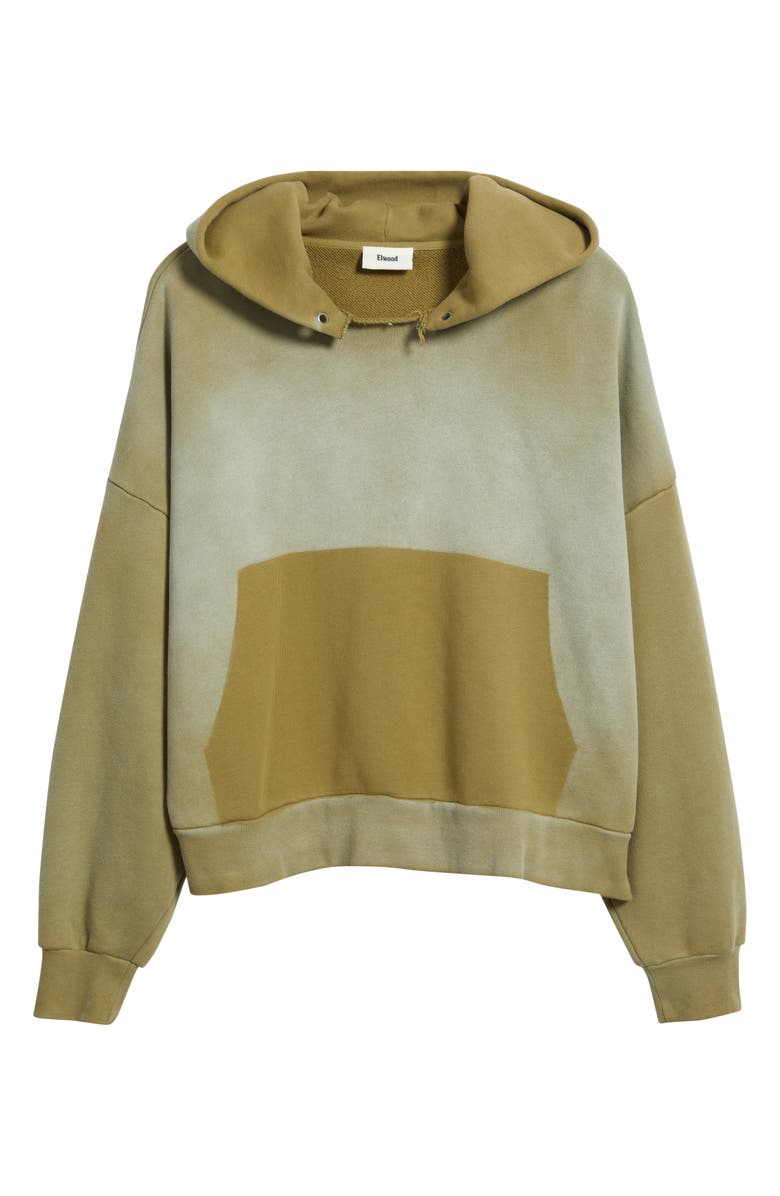 Elwood Oversize Cut Throat Hoodie, Alternate, color, Olive