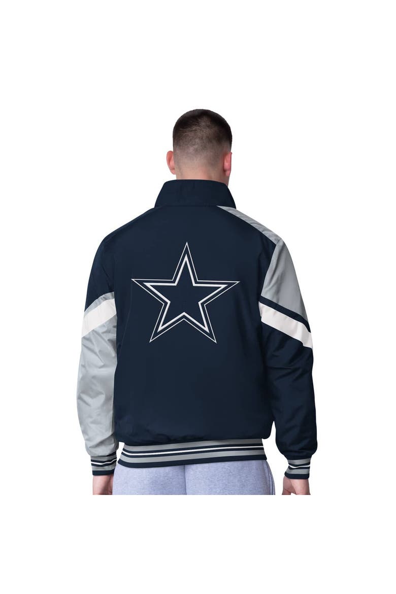 Men's G-III Sports by Carl Banks Navy Dallas Cowboys Strong Arm Reversible Full-Zip Jacket, Alternate, color, Navy