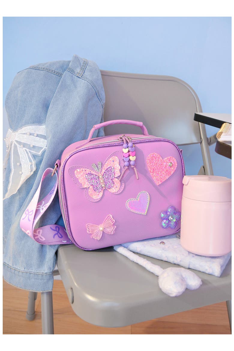 Kids' Butterfly Lunch Bag, Alternate, color, ORCHID