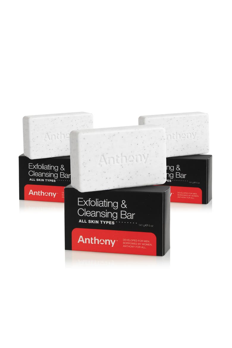 Exfoliating + Cleansing Bar 5oz Multi-Pack Of 3, Main, color, White