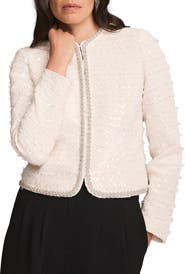 MINT VELVET Boucle Diamante Trim Jacket
