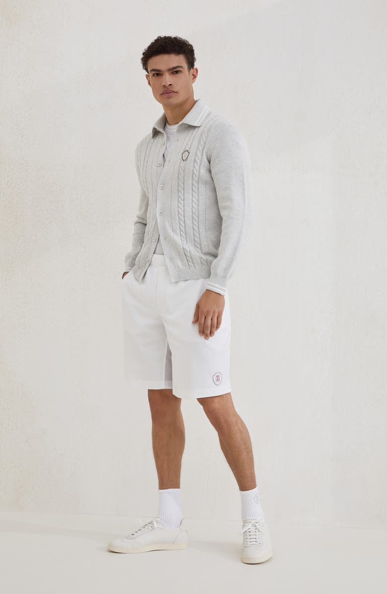 Brunello Cucinelli Knit shirt, Alternate, color, Fog