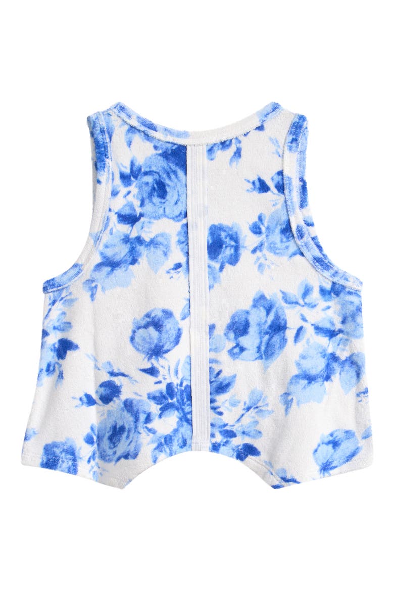 Kids' Terry Racerback Flutter Tank, Alternate, color, DEJA BLU