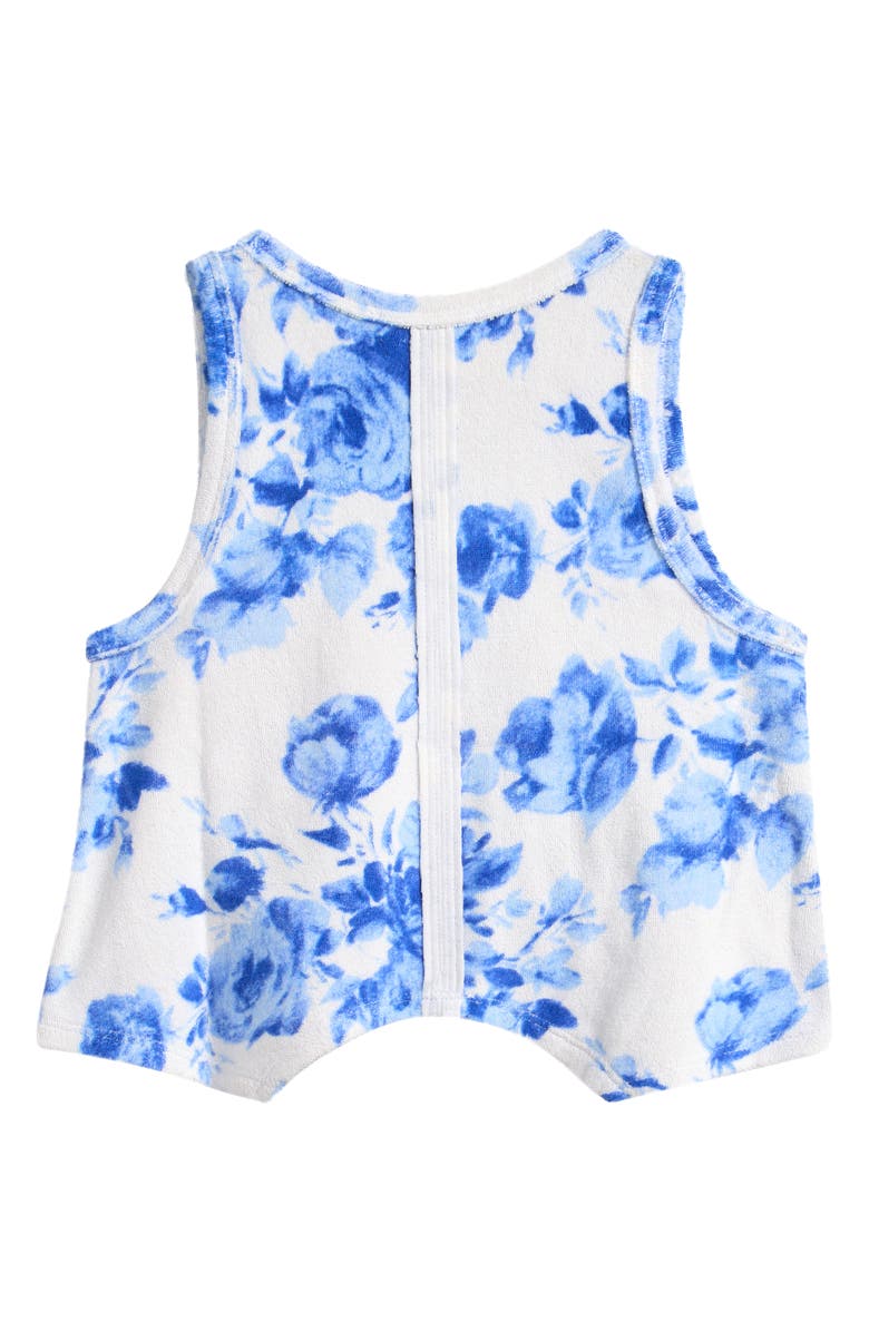 TENLY Kids' Terry Racerback Flutter Tank, Alternate, color, Deja Blu