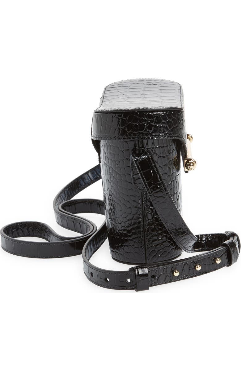 Strathberry Safari Croc Embossed Leather Crossbody Bag, Alternate, color,