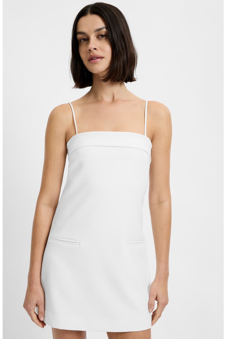 Azra Foldover Detail Minidress, Alternate, color, SUMMER WHITE