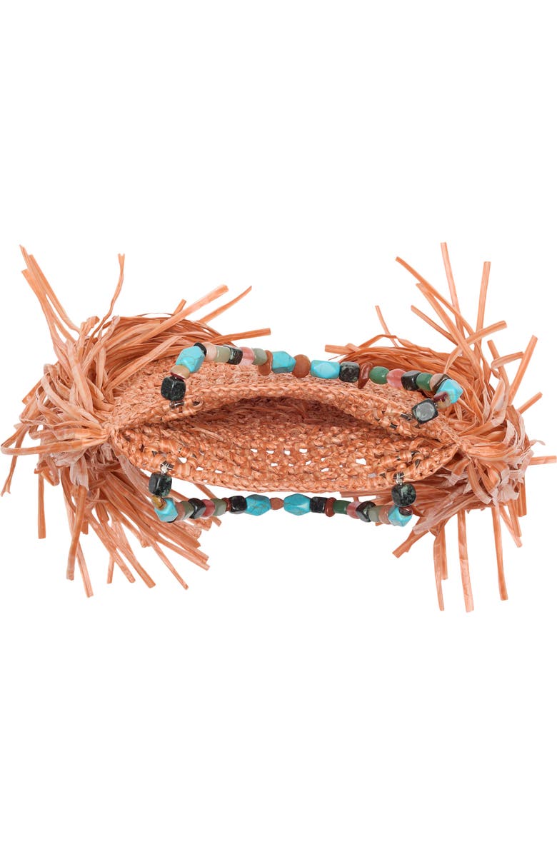 Kurt Geiger London Mini Kurt Fringe Tote, Alternate, color, Orange