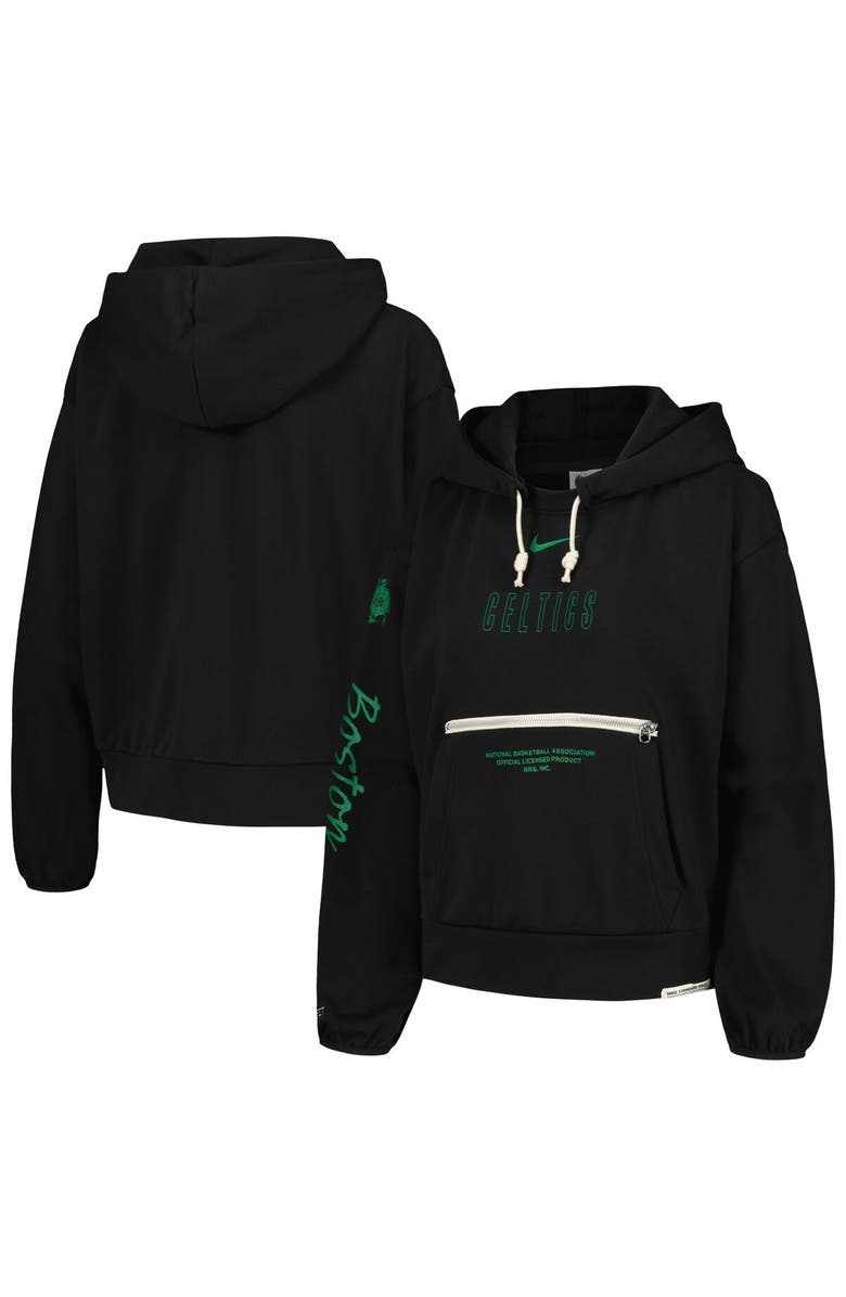 Nike Women's Nike Black Boston Celtics Courtside Standard Issue Performance Pullover Hoodie, Main, color, 