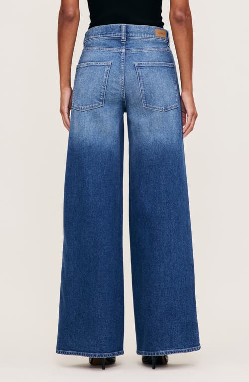 Dl1961 Hepburn Mid Rise Wide Leg Jeans In Blue Harbor Vintage
