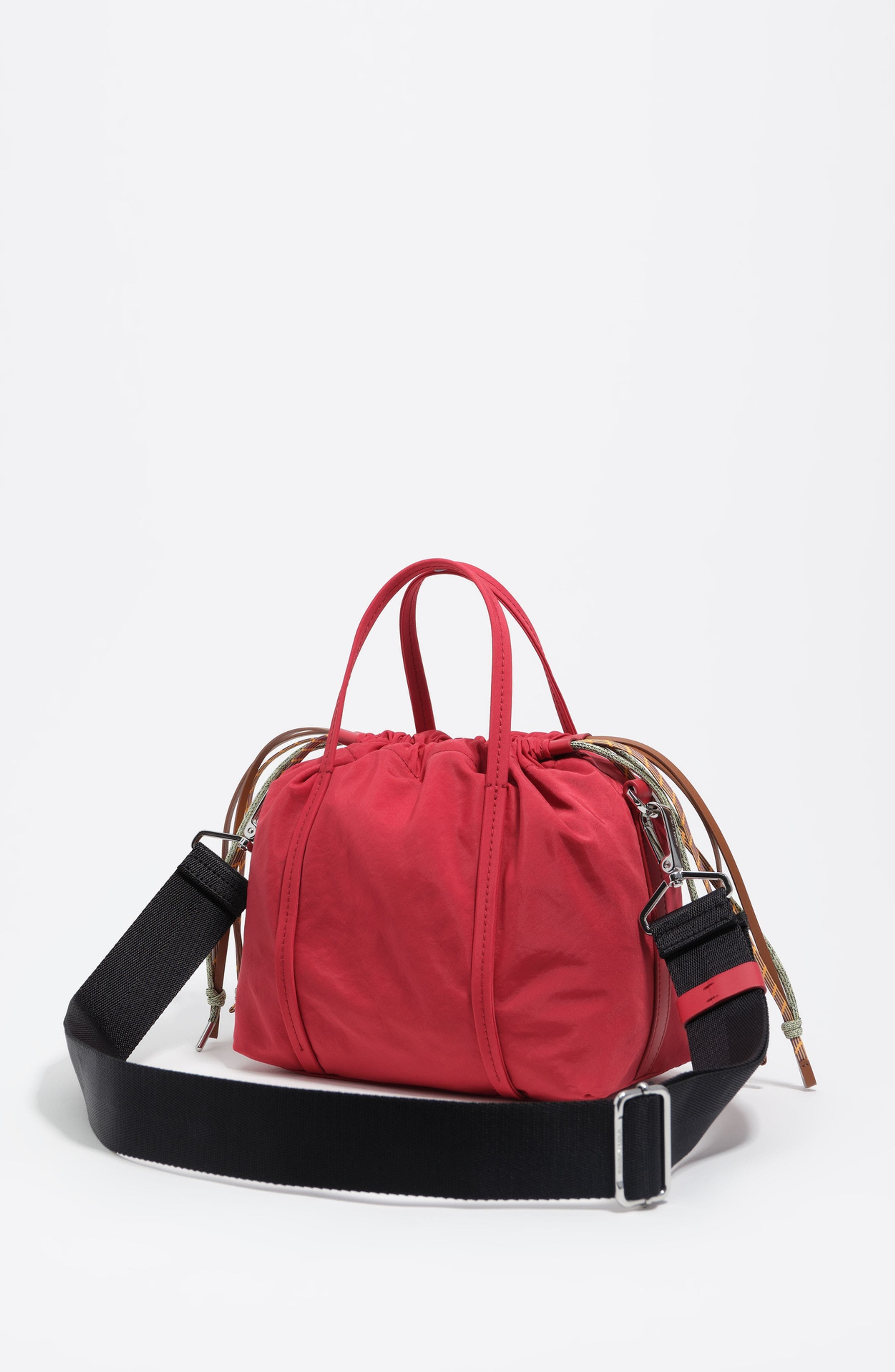Small Nylon Crossbody Bag, Alternate, color, RED