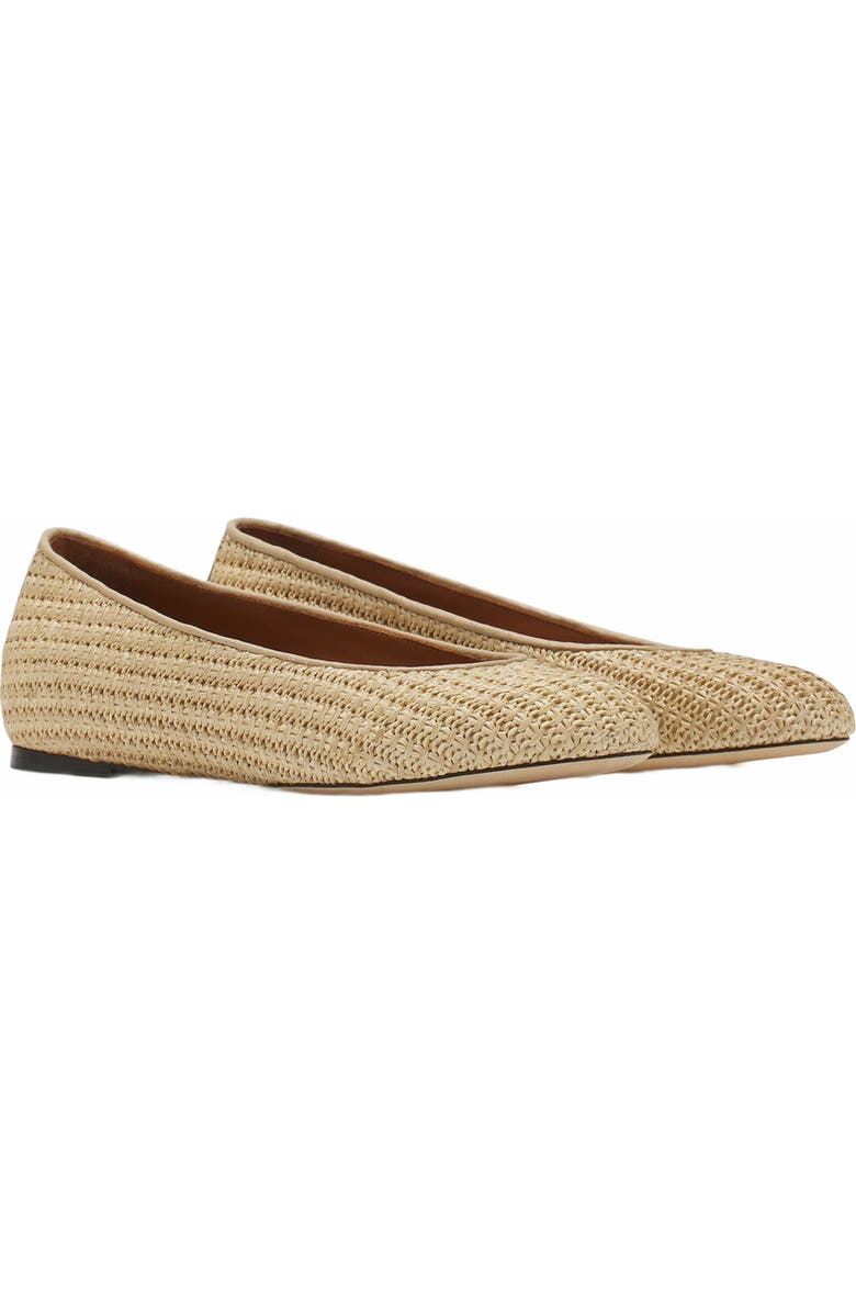 Lanvin Raffia Ballerina, Alternate, color,