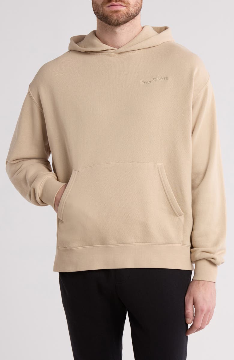 Museum of Peace & Quiet Wordmark Pigment Dyed Logo Hoodie, Main, color, 