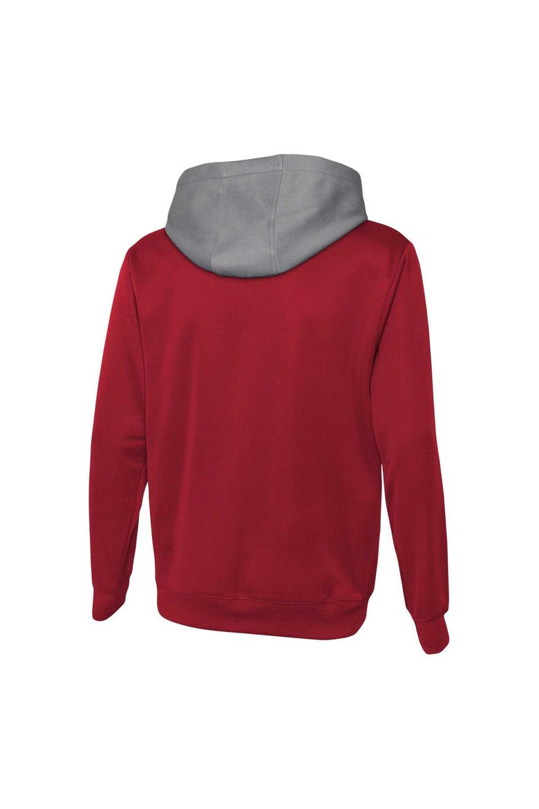 Men's Red Kansas City Chiefs Combine Authentic Field Play Full-Zip Hoodie Sweatshirt, Alternate, color, Red