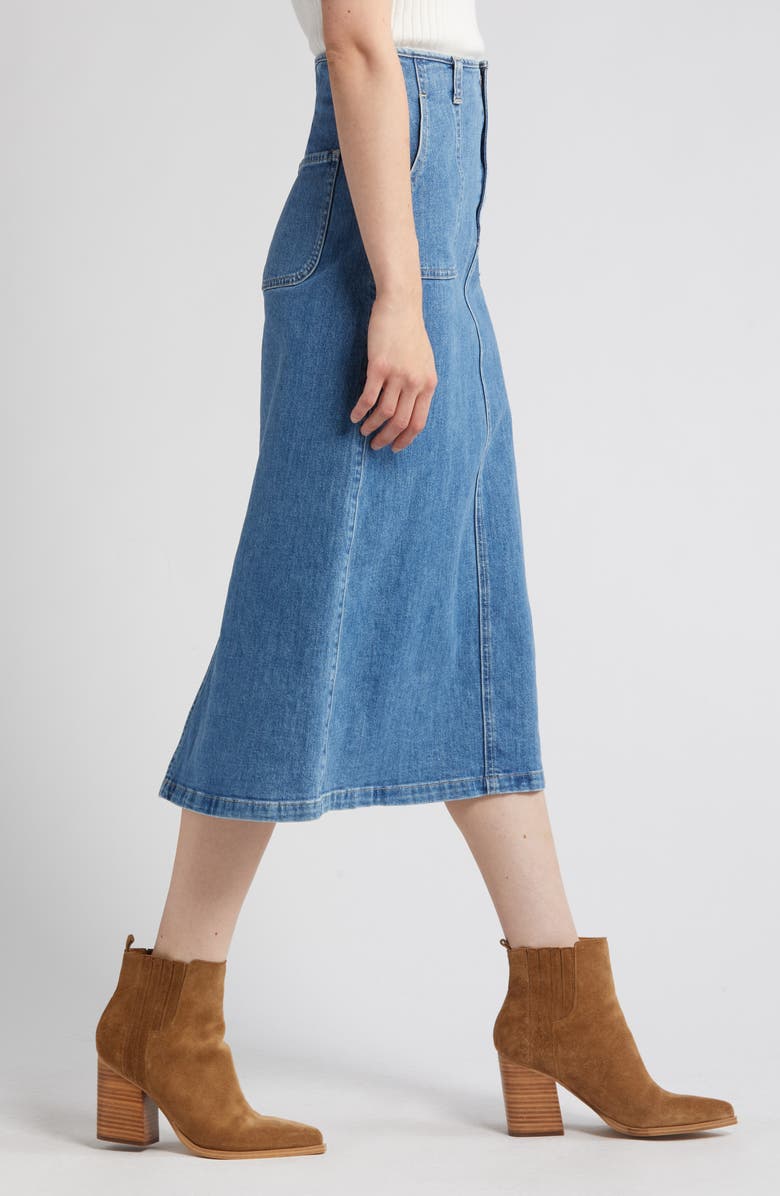 LE JEAN Jocelyn Denim Skirt, Alternate, color, Desert