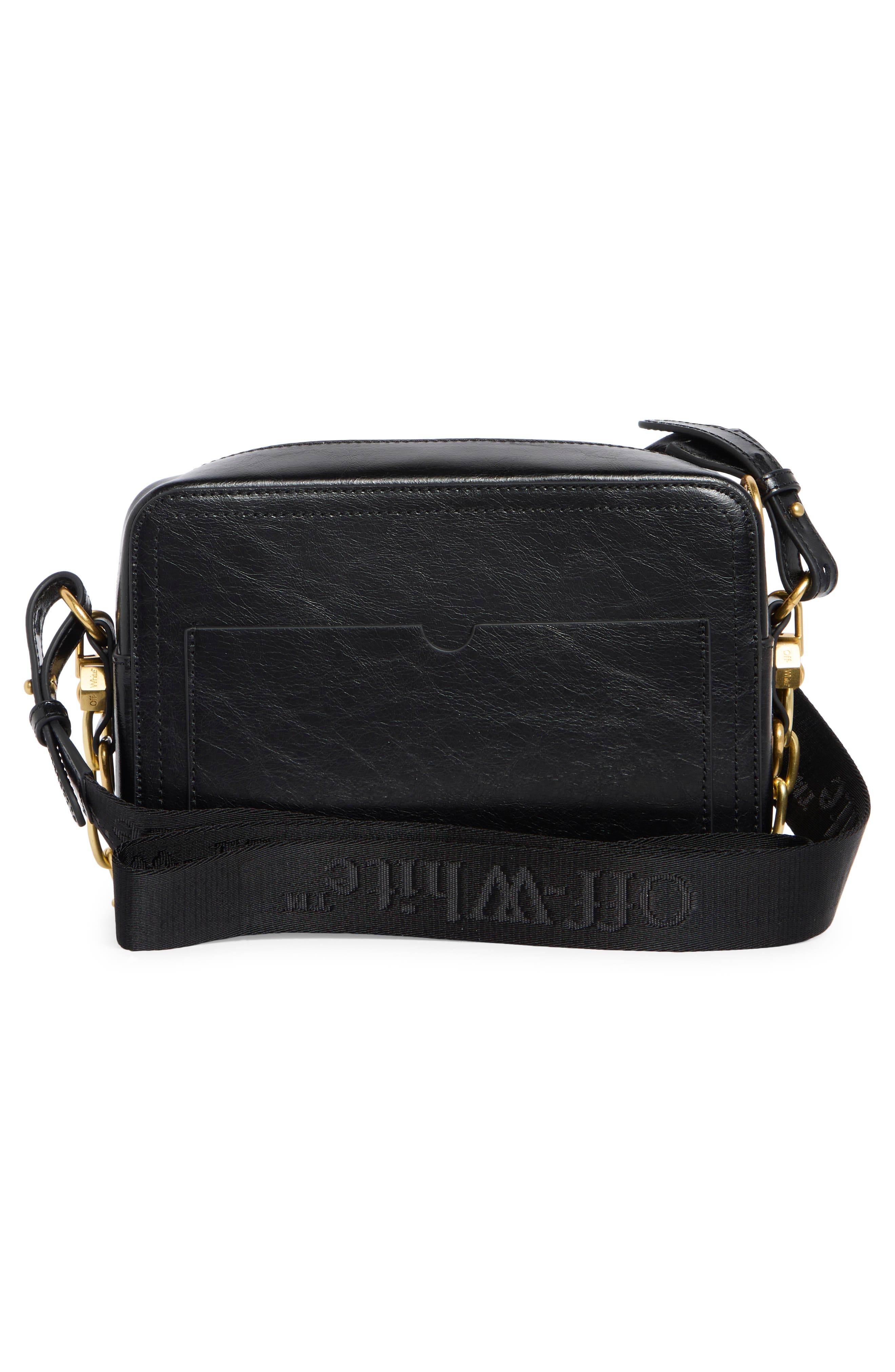 Off-White Medium Camera Crossbody Bag, Alternate, color, Black