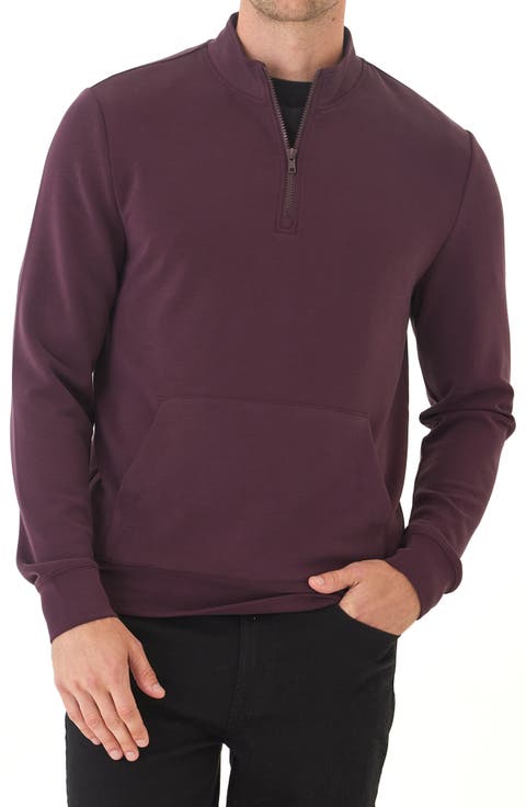 Trevor Peached Half Zip Pullover