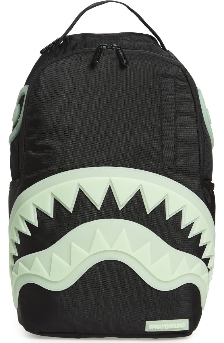 Sprayground Glow in the Dark Shark Backpack, Main, color,