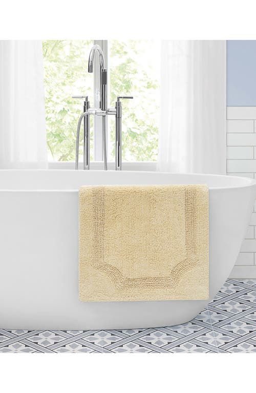 Laura Ashley Reversible Cotton Bath Rug In Yellow