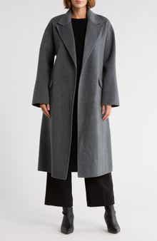 Theory Wool Blend Robe Coat