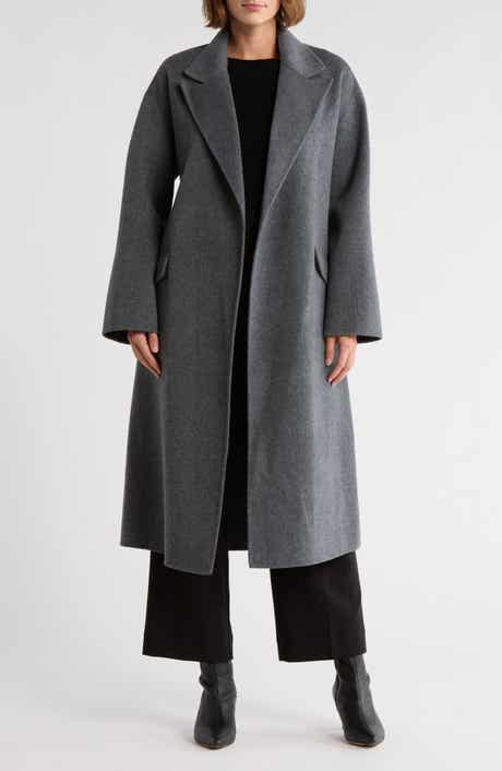 Theory Wool Blend Robe Coat