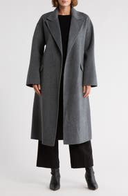 Theory Wool Blend Robe Coat