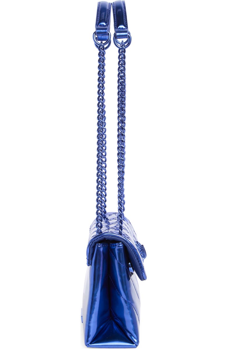 Kurt Geiger London Medium Kensington Metallic Convertible Shoulder Bag, Alternate, color, Blue