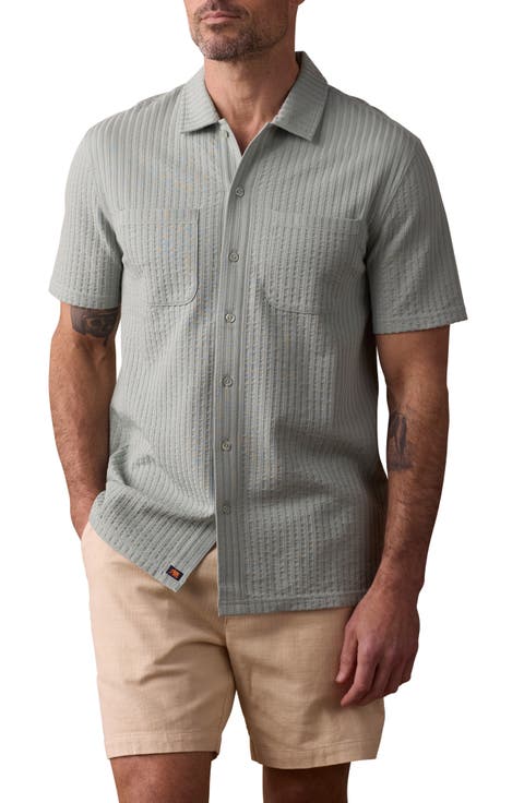 Getaway Short Sleeve Knit Button-Up Shirt