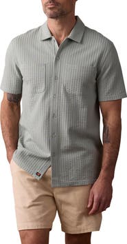 The Normal Brand Getaway Short Sleeve Knit Button-Up Shirt