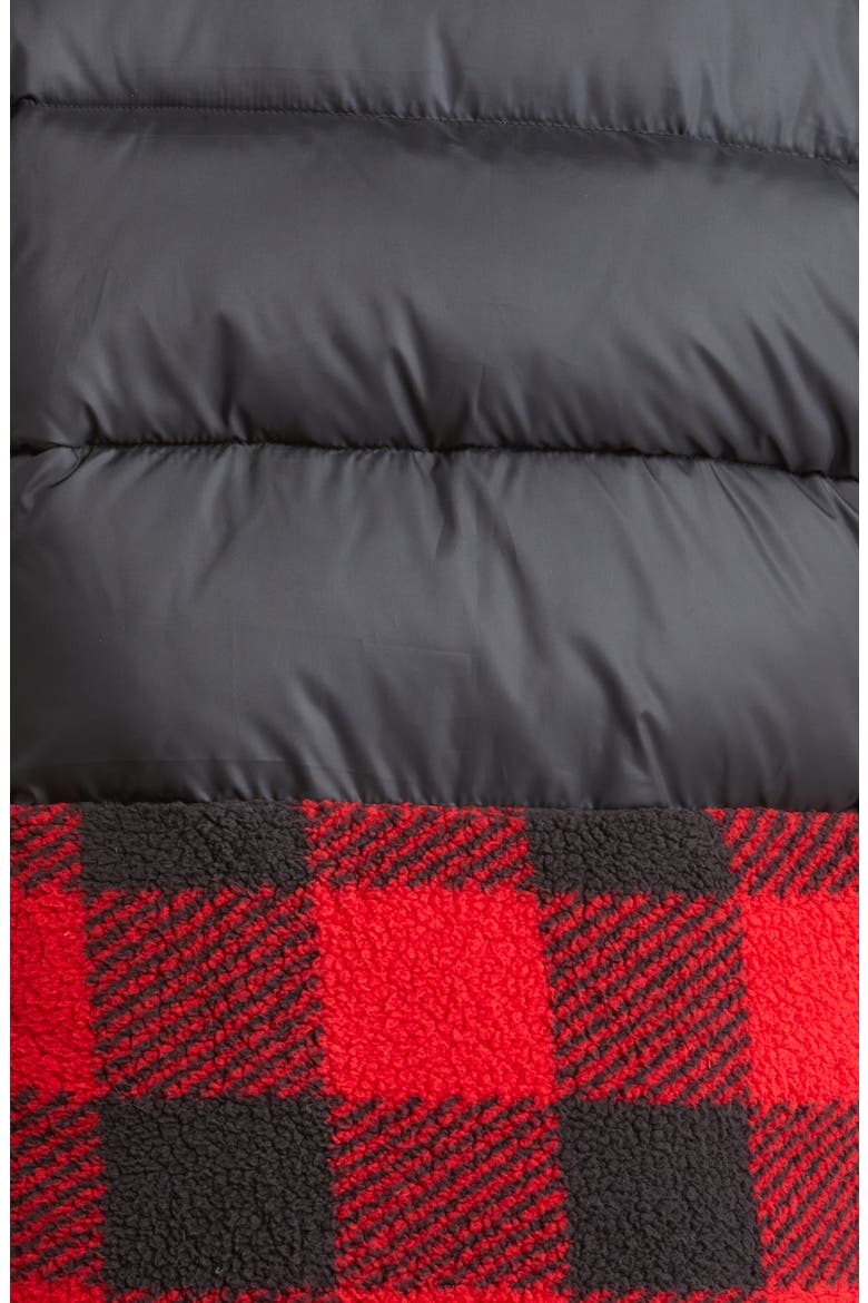 Leadbetter Point™ High Pile Fleece Hybrid Jacket, Alternate, color, BLACK RED BUFFALO
