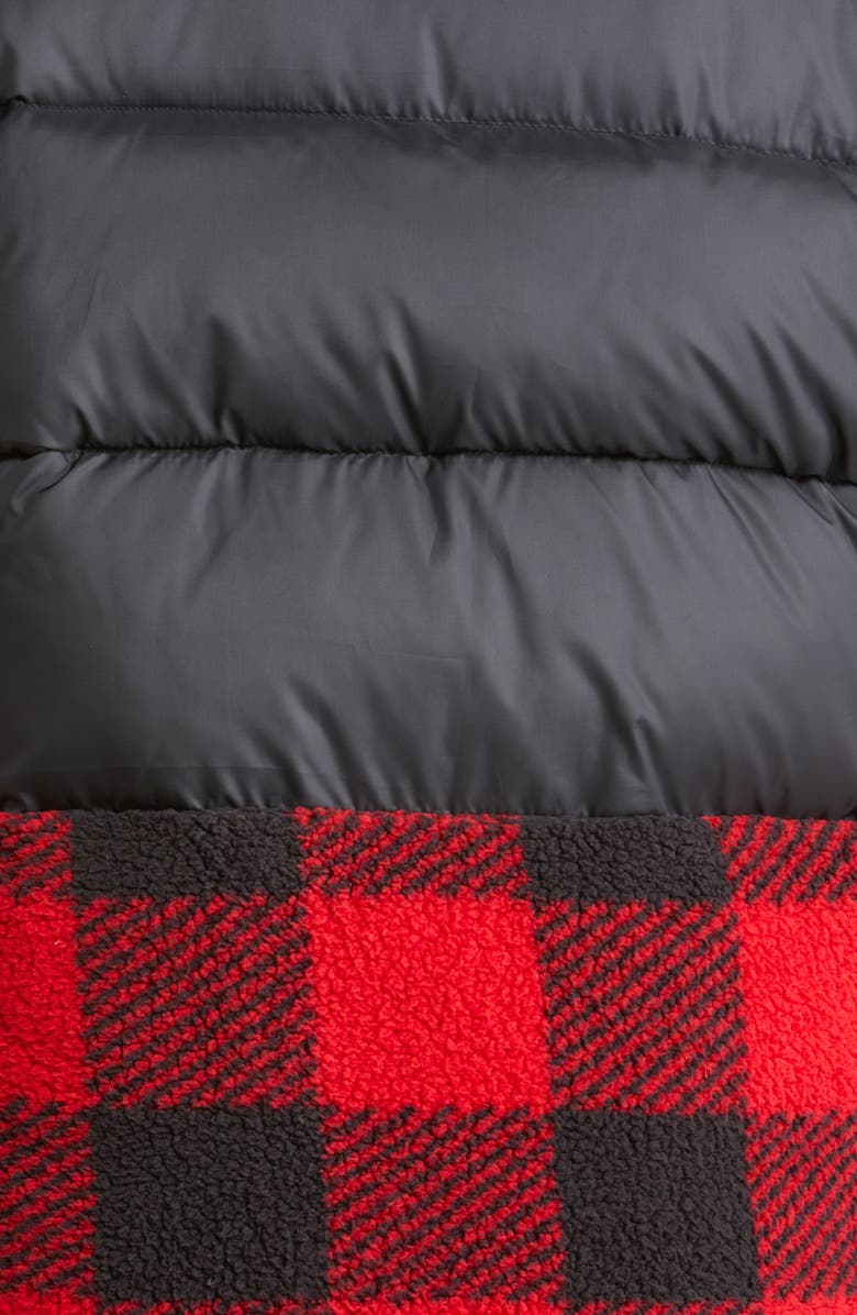 Columbia Leadbetter Point<sup>™</sup> High Pile Fleece Hybrid Jacket, Alternate, color, Black Red Buffalo