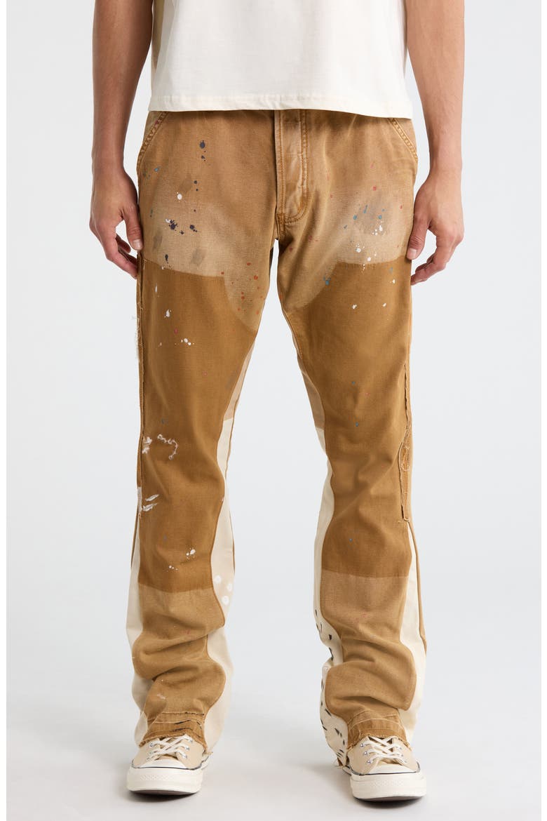 B243 Flare Jeans, Main, color, BROWN