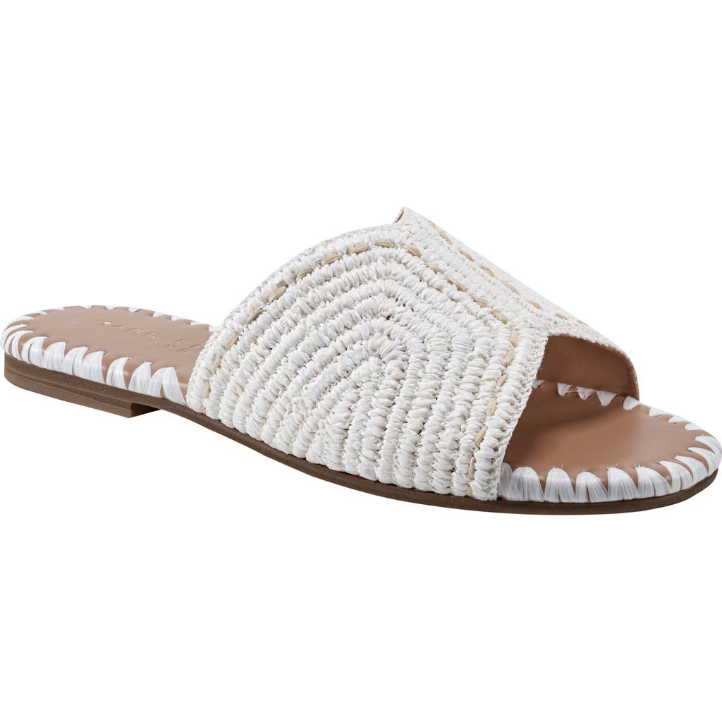 Marc Fisher Ltd Nottie Slide Sandal In Ivory