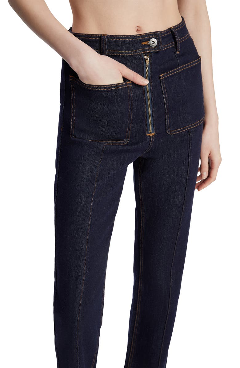 Bardot Cobain Straight Leg Jeans, Alternate, color, Dark