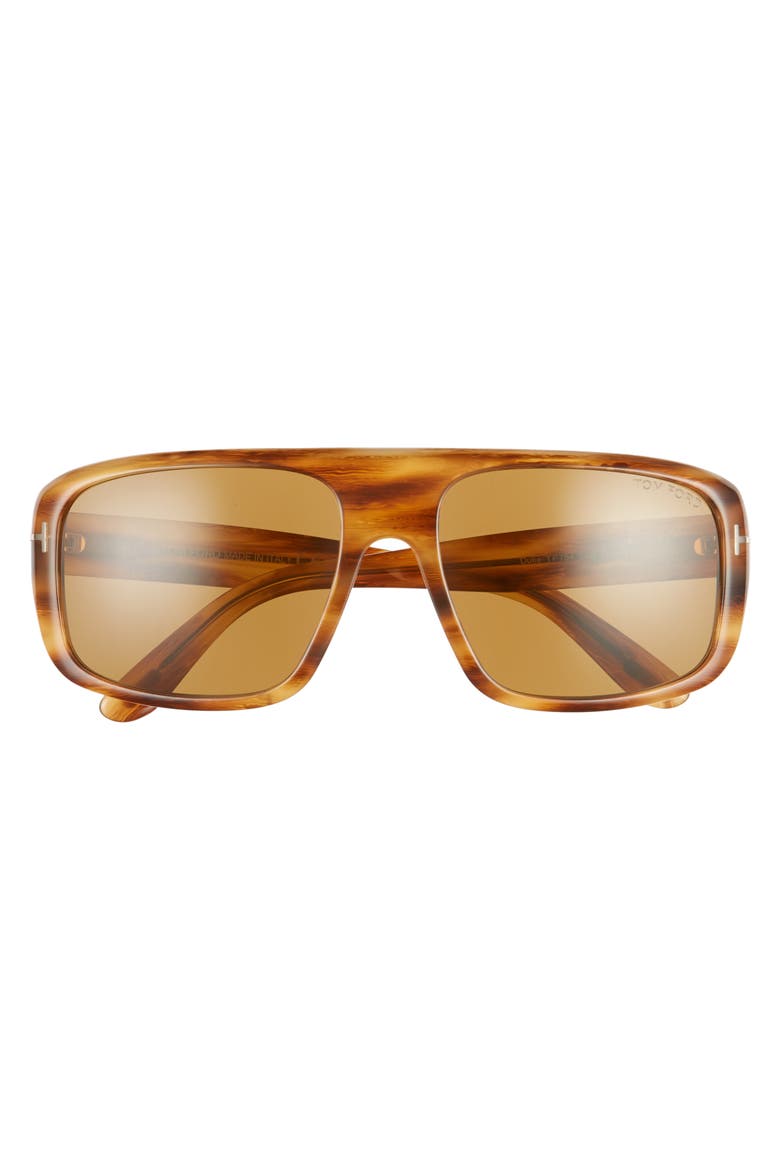 Duke 59mm Square Sunglasses, Alternate, color, HAVANA/ OTHER/ BROWN