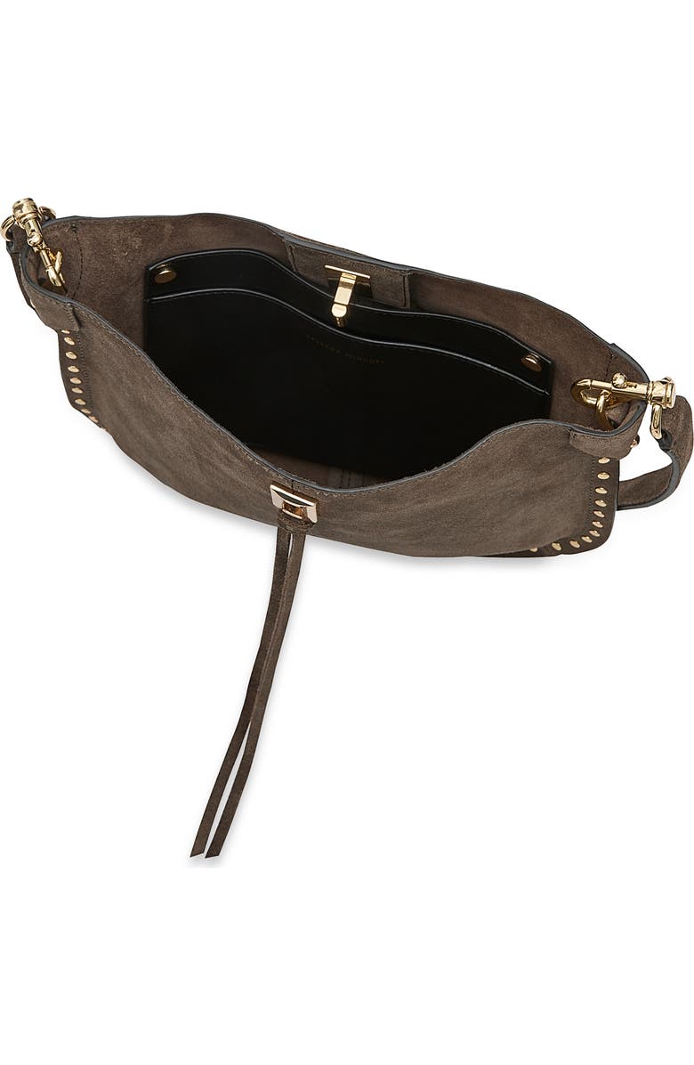 Rebecca Minkoff Darren Stud Crossbody Bag, Alternate, color, Porcini