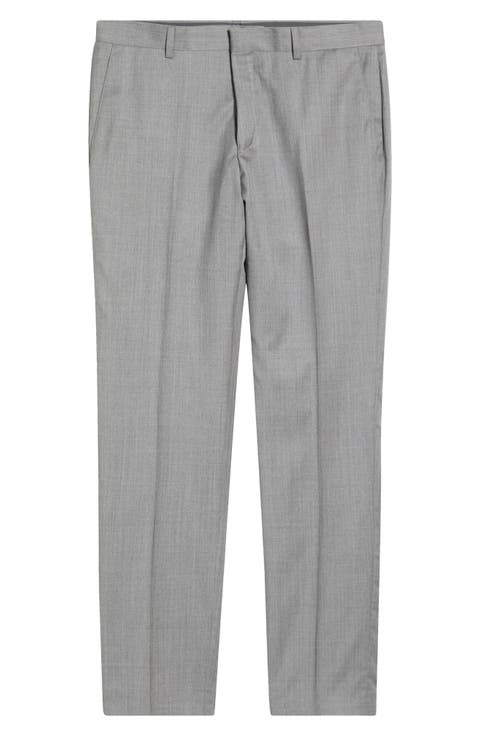 Genius Slim Fit Wool Suit Pants