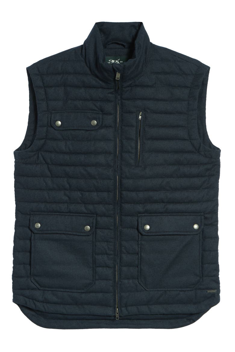 Gapes Valley Regular Fit Quilted Vest, Alternate, color, NAVY