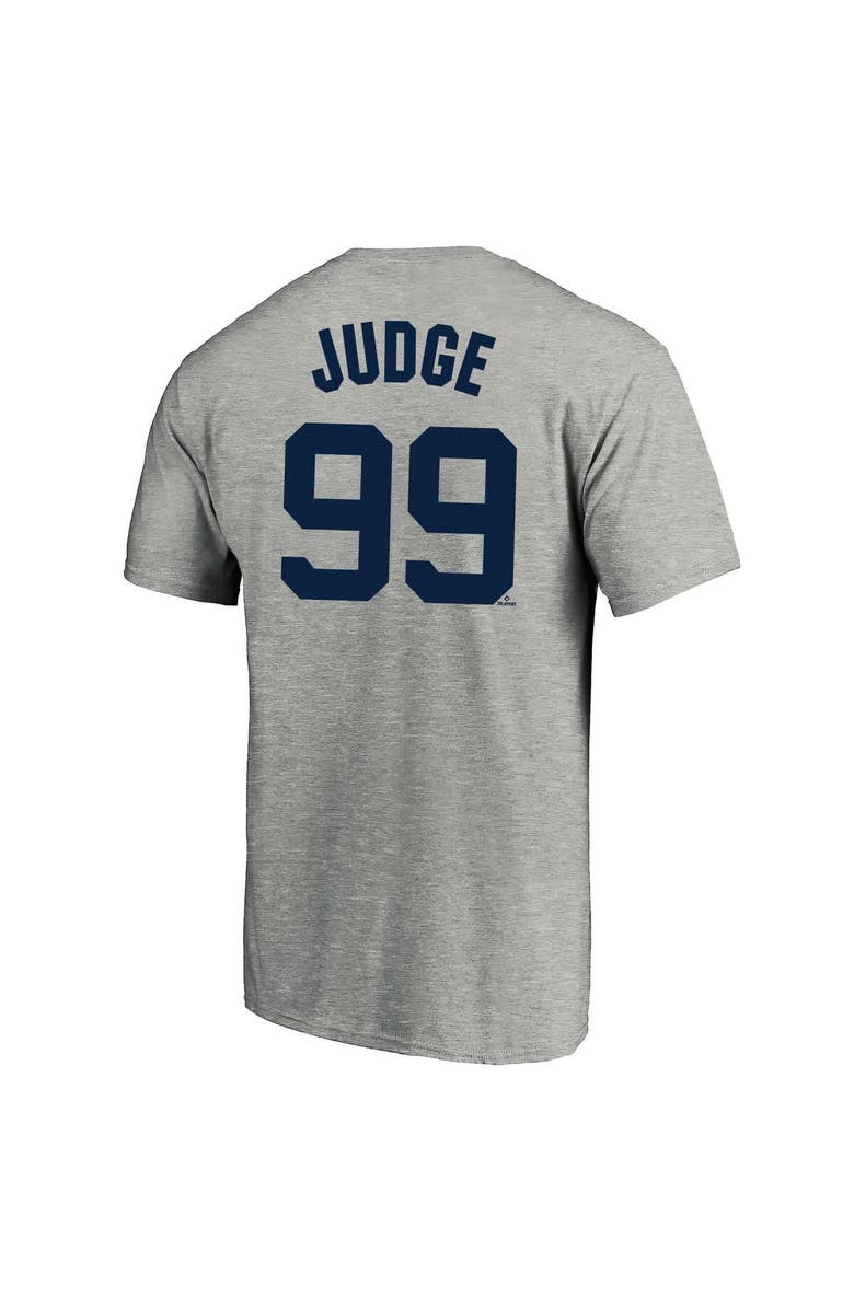 PROFILE Men's Profile Heather Gray New York Yankees Big & Tall Name & Number T-Shirt, Alternate, color, Heather Gray