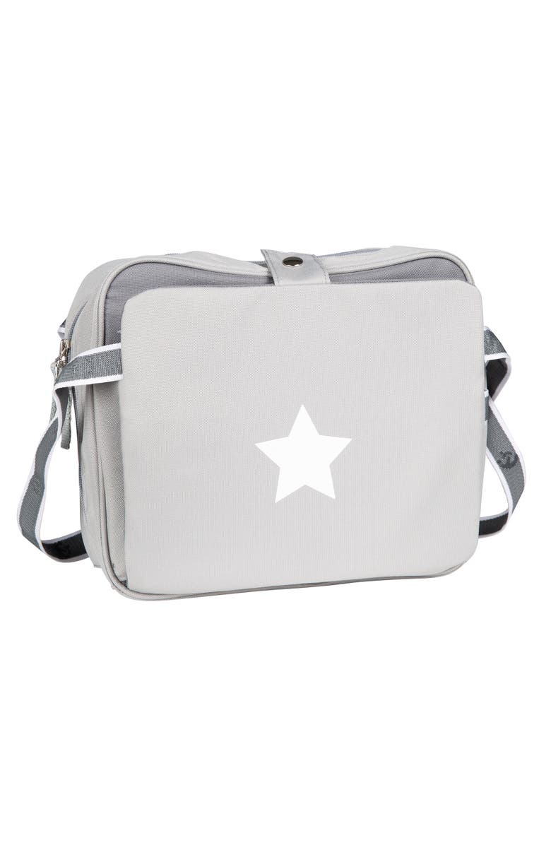 Roba-Kids Kids Inflatable Booster Seat with Raised Sides, Little Stars, Alternate, color, Gray