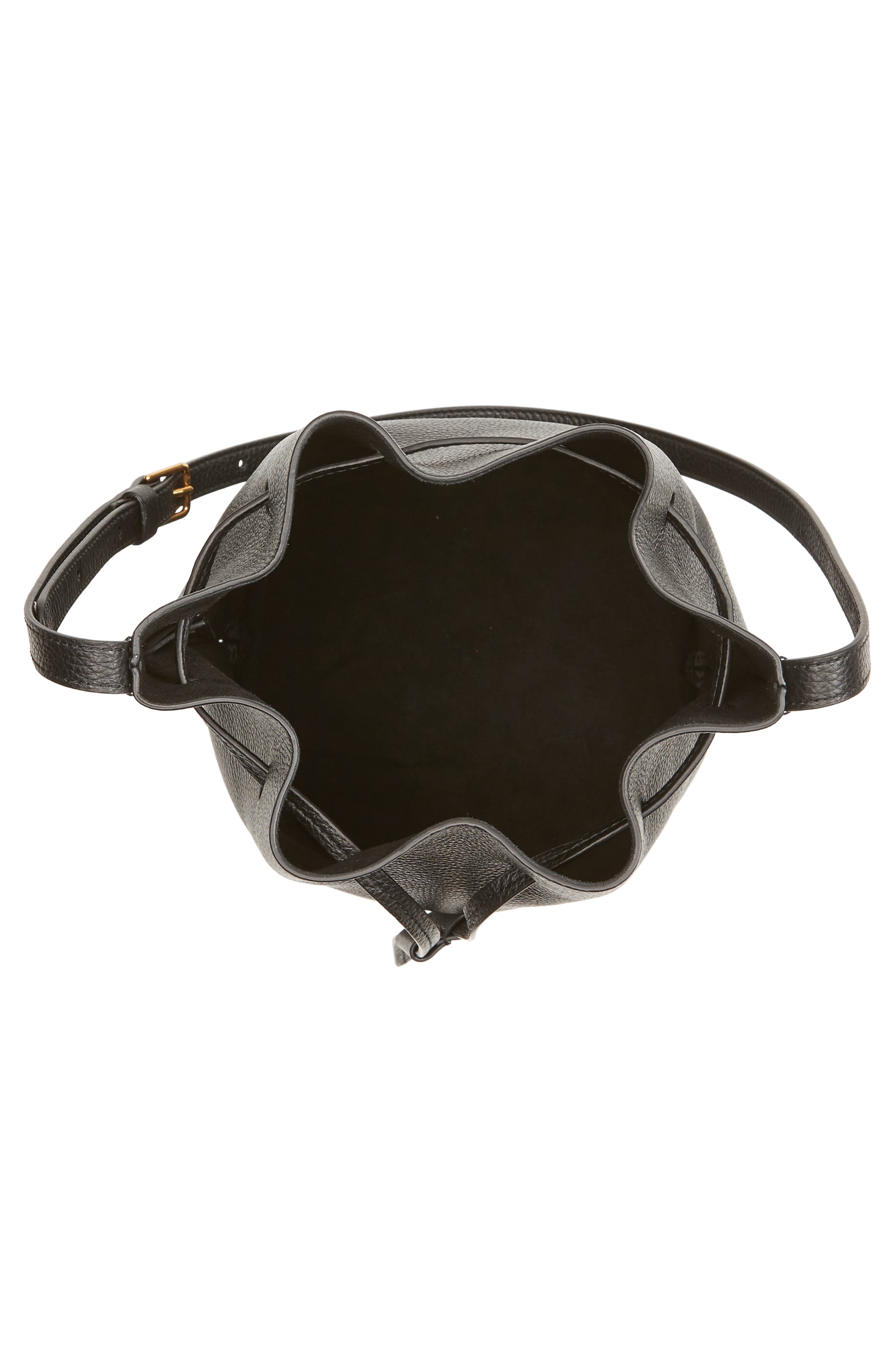 Mansur Gavriel Champagne Leather Bucket Bag, Alternate, color, 