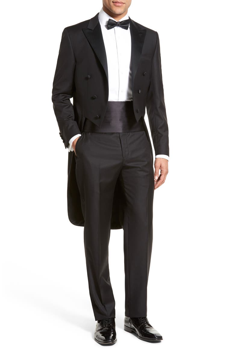 Classic Fit Wool Tuxedo, Main, color, BLACK