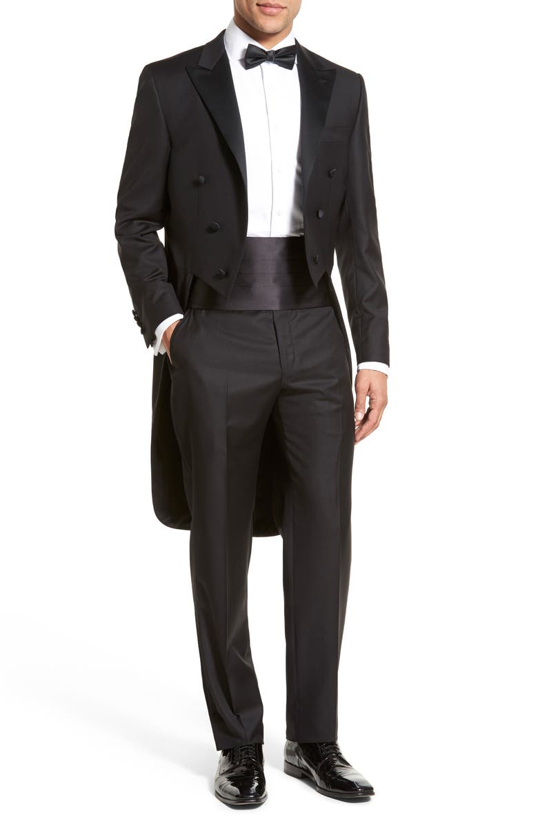 Hickey Freeman Classic Fit Wool Tuxedo, Main, color, 
