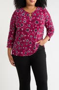 Jones New York V-Neck Knit Top
