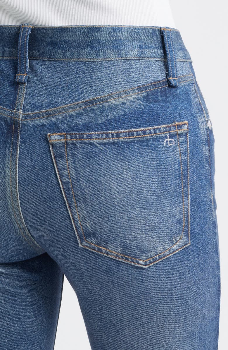 rag & bone rb Miramar Ponte Dahlia Mid Rise Flare Jeans, Alternate, color, 