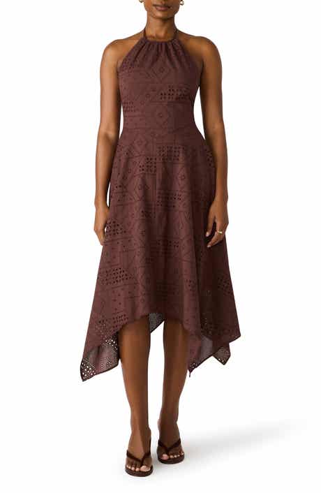 Dalina Eyelet Embroidery Halter Dress