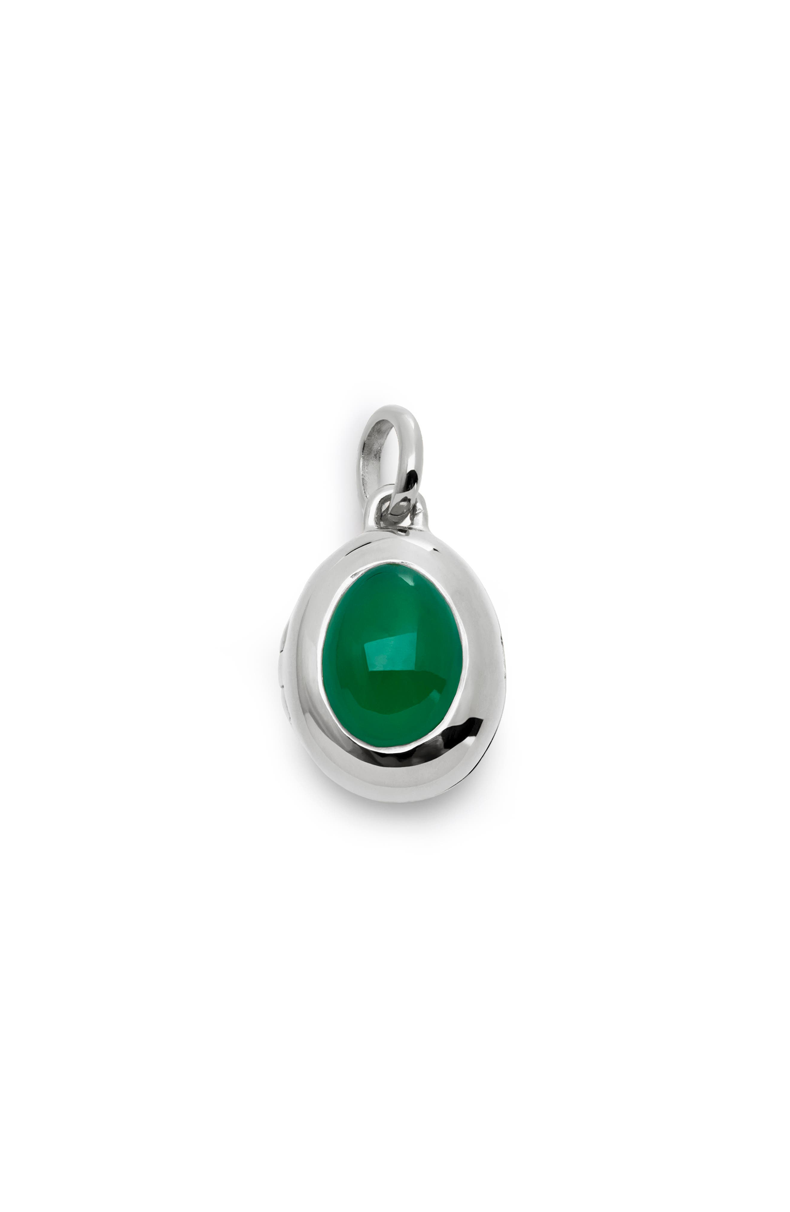 STERLING SILVER / GREEN ONYX